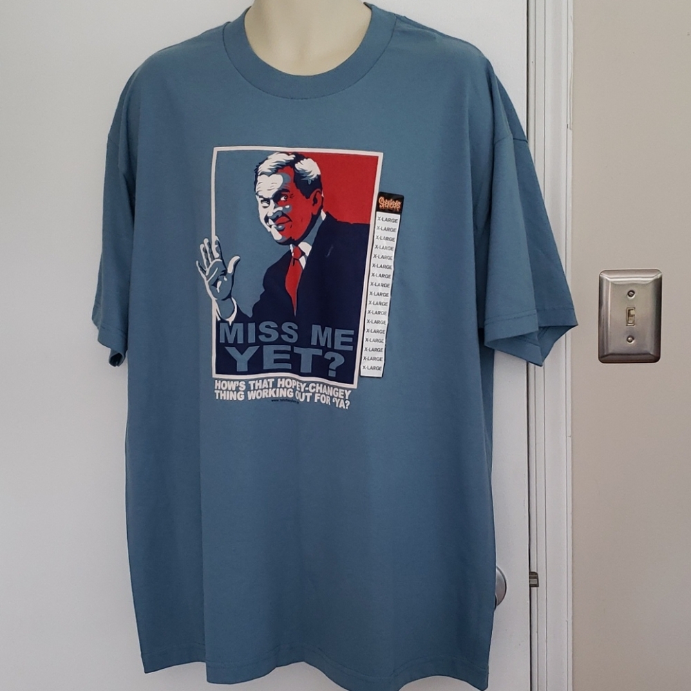 NWT Spencer's President Bush Shirt Size XL